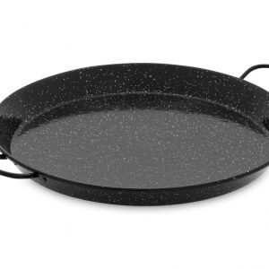 Poêle à paella valencienne en acier émaillé de 38 cm (Neuve - Imparfaite)